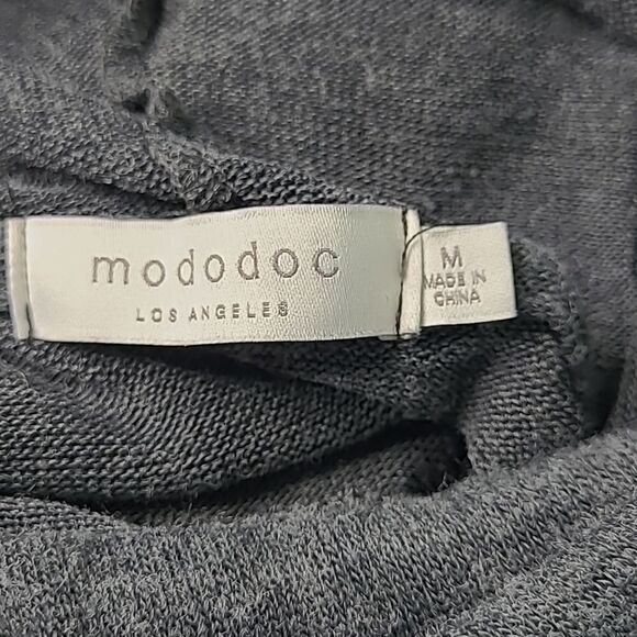 Mododoc sz M gray pullover sweater - Picture 8 of 10